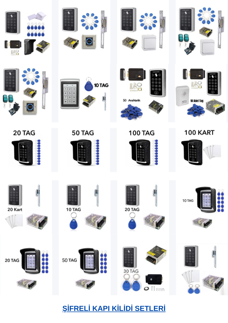 Şifreli Kapı Kilidi Setleri