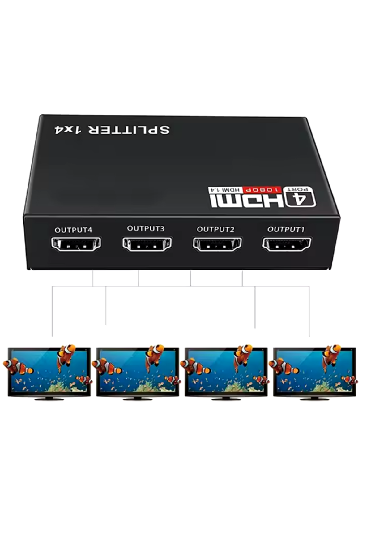 Electrima 4K HDMI switch splitter, oyun ve medya cihazları için