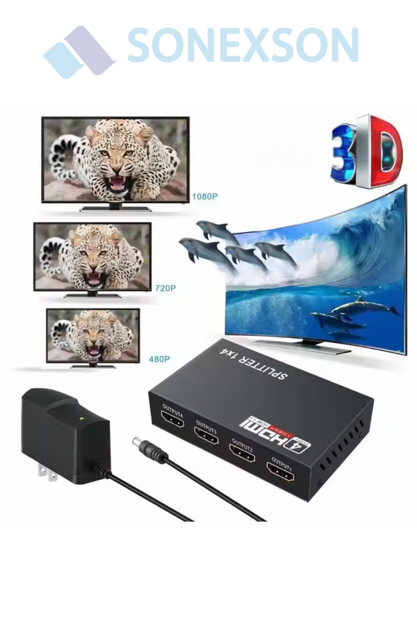 Electrima 4 Port HDMI Çoklayıcı Splitter Switch cihazı