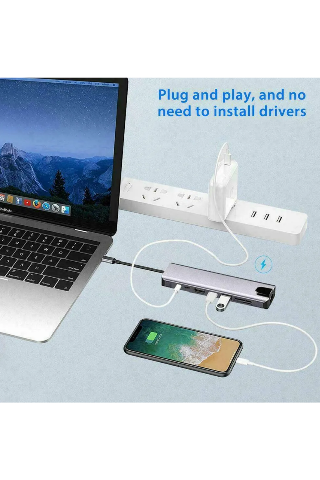 Electrima USB Type-C hub HDMI çıkışı