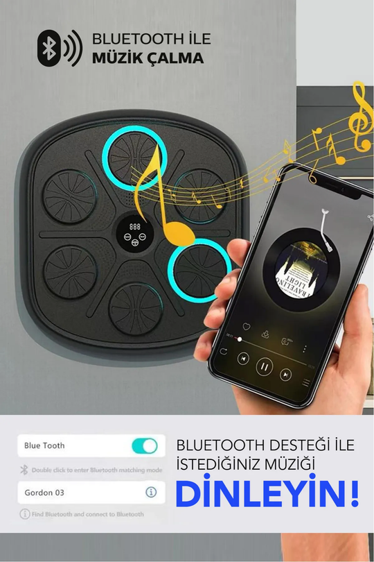 Bluetooth Hoparlör ve Boks Egzersiz Eldiveni