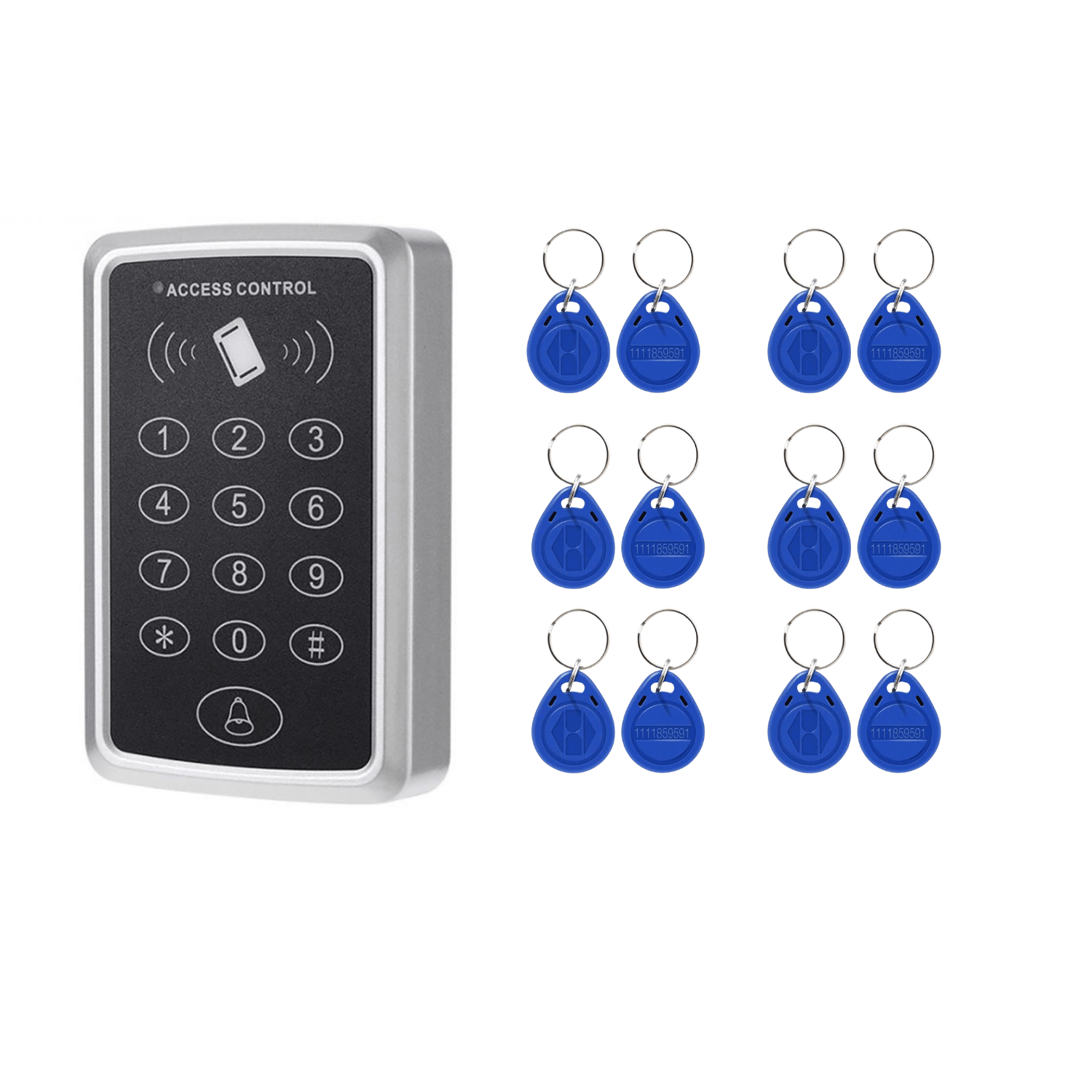 Keychain With Lock Feature Password Door Lock + 10 Gift Proximity Keychains